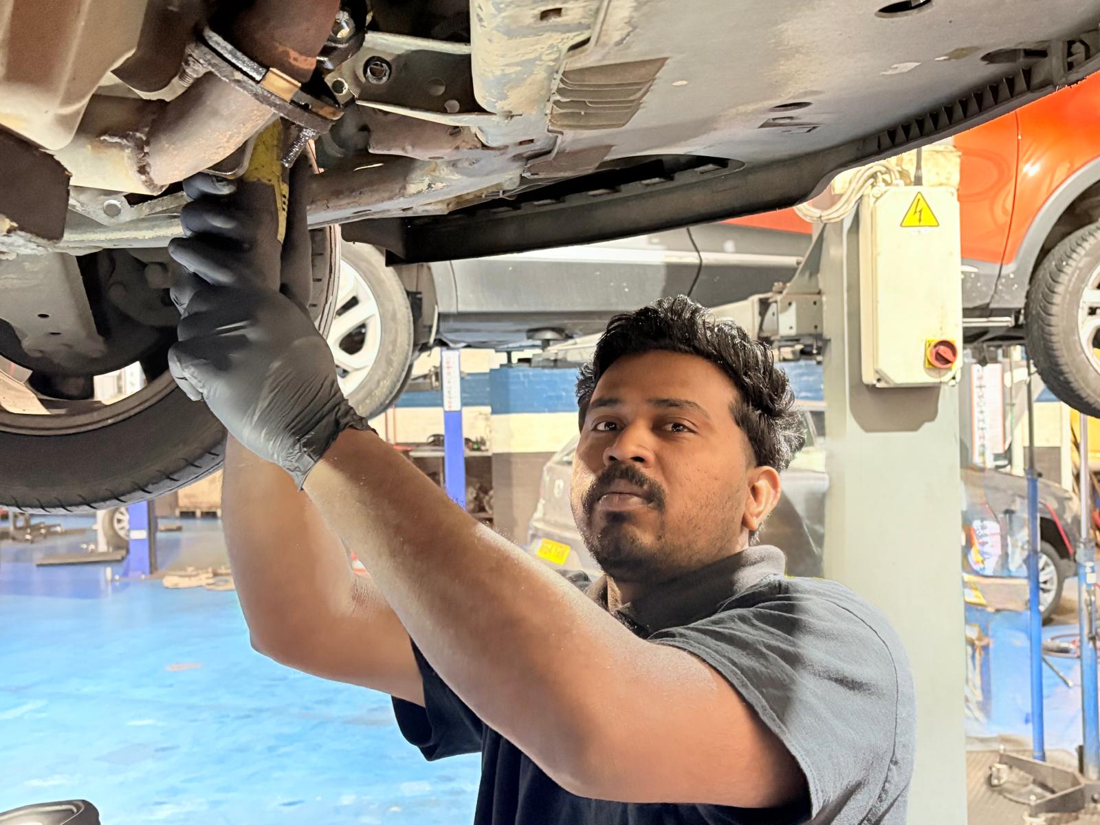 Nidhin-Morath-at-work-at-A1-Clutches